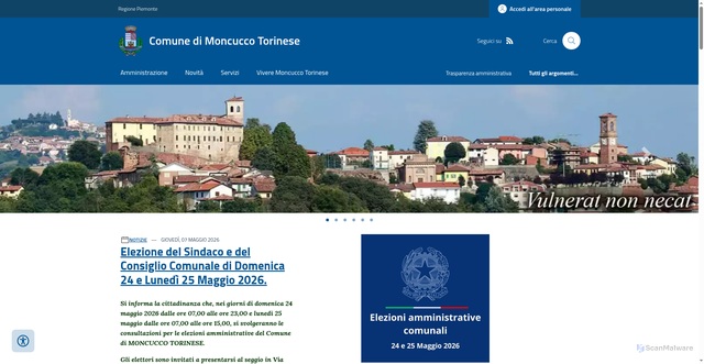 Security scan screenshot of https://www.comune.moncucco.asti.it/