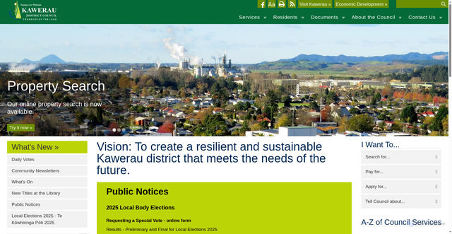 Security scan screenshot of https://www.kaweraudc.govt.nz/