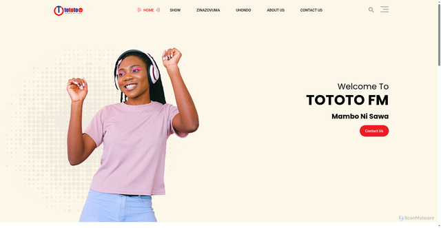 Security scan screenshot of https://tototofm.com
