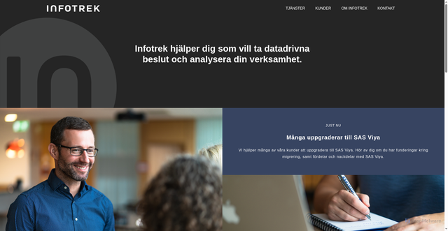 Security scan screenshot of https://infotrek.se