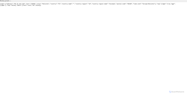Security scan screenshot of https://geo.aditude.io