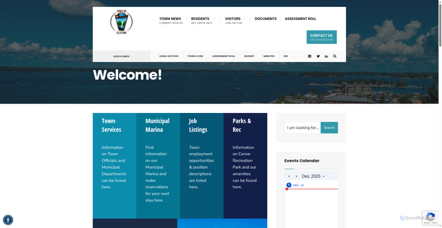 Security scan screenshot of https://townofclaytonny.gov/
