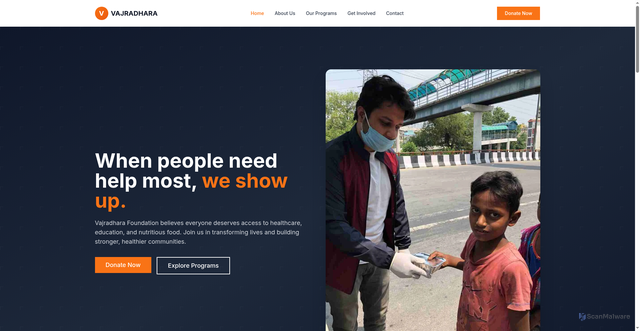 Security scan screenshot of https://vajradhrafoundation1demo-iiwhr2zu53.edgeone.dev/