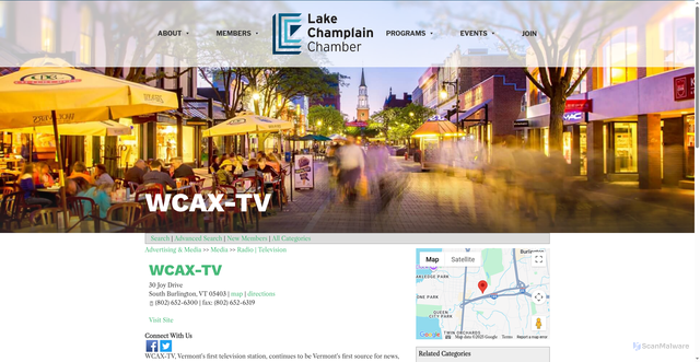 Security scan screenshot of https://web.vermont.org/Media/WCAXTV-72