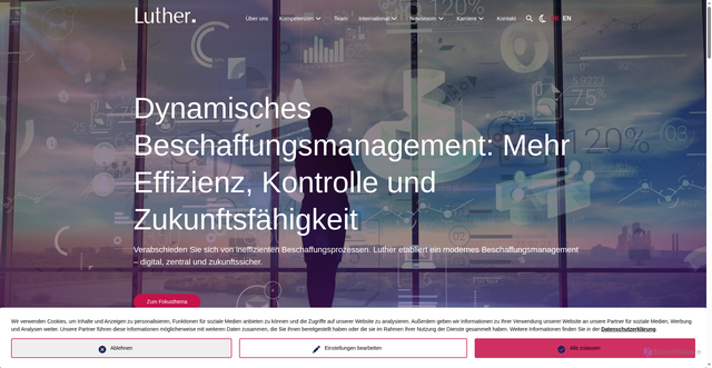Security scan screenshot of https://luther-lawfirm.com
