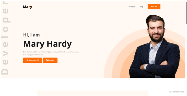 Security scan screenshot of https://debajit91.github.io/web-dev-portfolio/