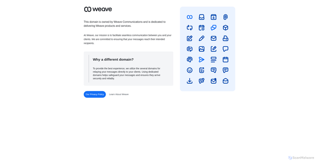 Security scan screenshot of https://mail.sg.getweave.com