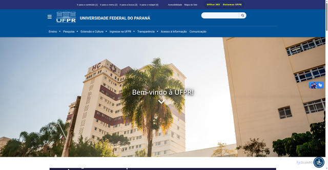Security scan screenshot of https://ufpr.br/