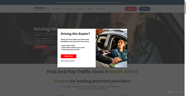 Security scan screenshot of http://finessacy.top/
