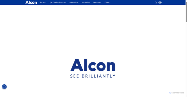 Security scan screenshot of https://alcon.com