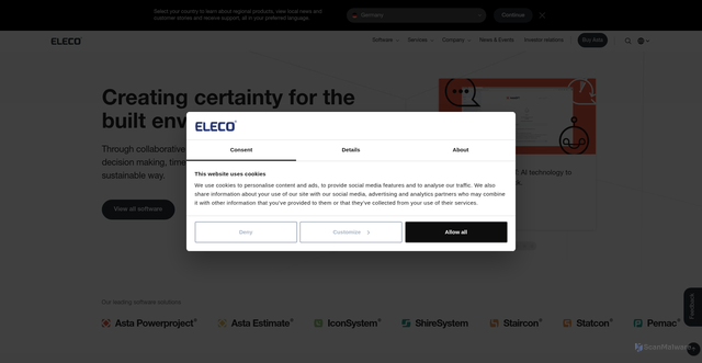 Security scan screenshot of https://elecosoft.com