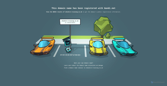 Security scan screenshot of http://www.cheshire-training.co.uk/
