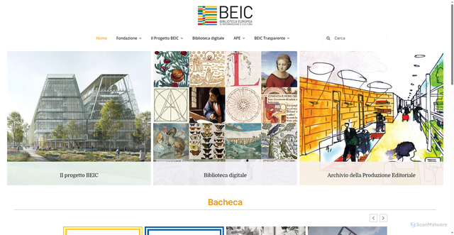 Security scan screenshot of https://www.beic.it