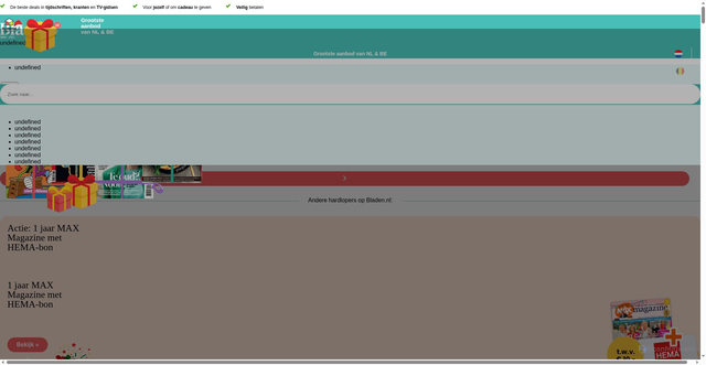 Security scan screenshot of https://www.bladen.nl