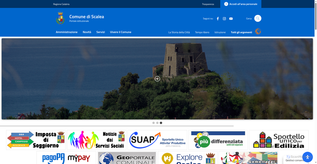Security scan screenshot of https://www.comune.scalea.cs.it/
