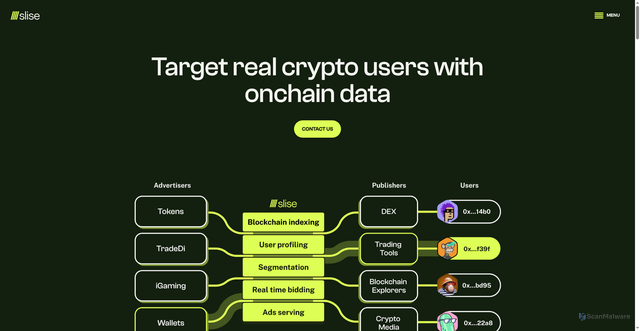 Security scan screenshot of https://slise.xyz