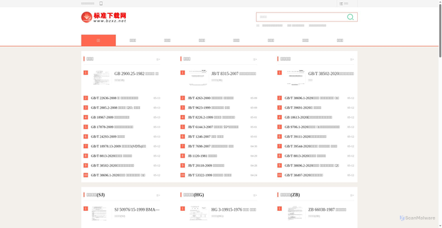 Security scan screenshot of https://bzxz.net