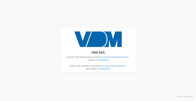 Security scan screenshot of https://vdm.lol