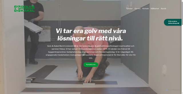Security scan screenshot of https://golv-kakelbl.se