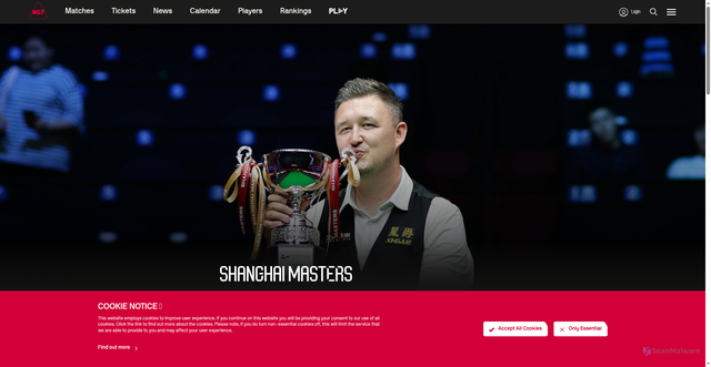 Security scan screenshot of https://www.wst.tv/shanghaimasters