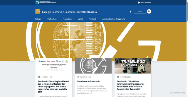 Security scan screenshot of https://clg.cz.it/