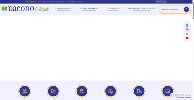 Security scan screenshot of https://daconoco.gov/