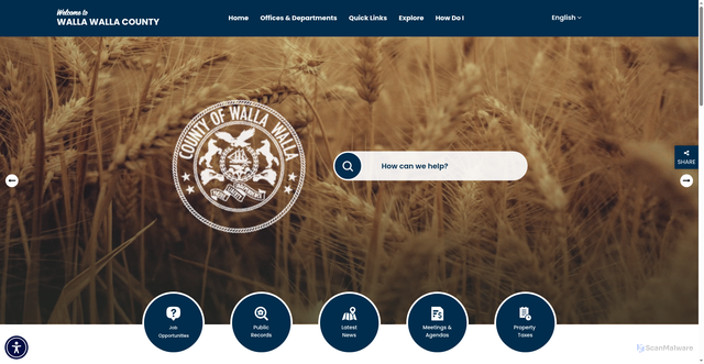 Security scan screenshot of https://wwcowa.gov/