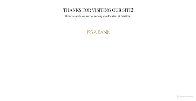 Security scan screenshot of https://cdp.josbank.com