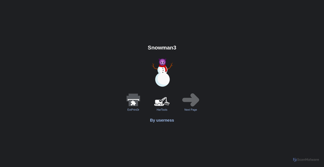 Security scan screenshot of http://snowman3.pages.dev/