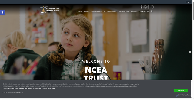 Security scan screenshot of https://www.ncea.org.uk/