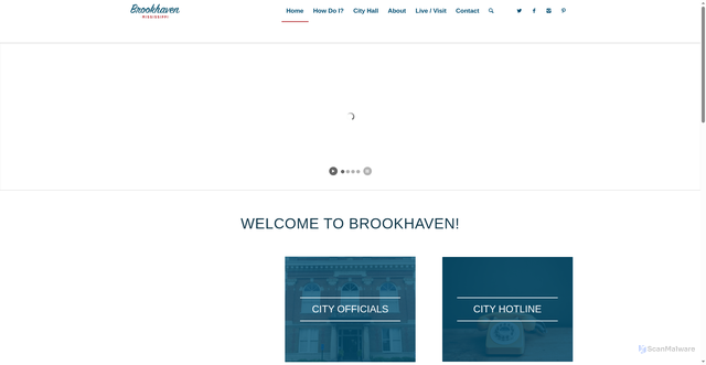 Security scan screenshot of https://brookhaven-ms.gov/