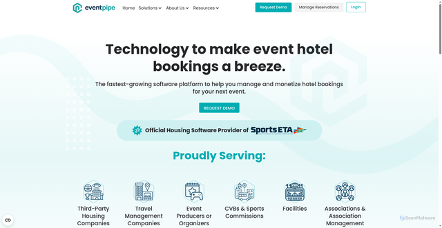 Security scan screenshot of https://eventpipe.com