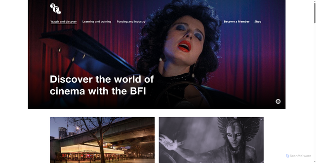 Security scan screenshot of https://www.bfi.org.uk/