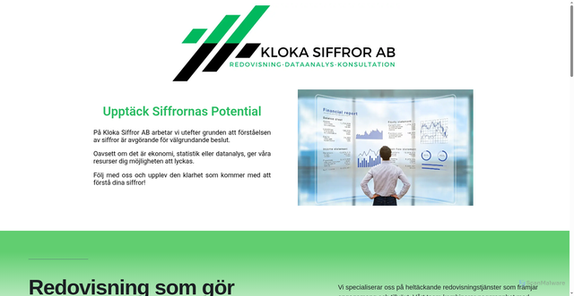 Security scan screenshot of https://klokasiffror.se/