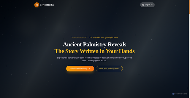 Security scan screenshot of https://mysticrekha.com/