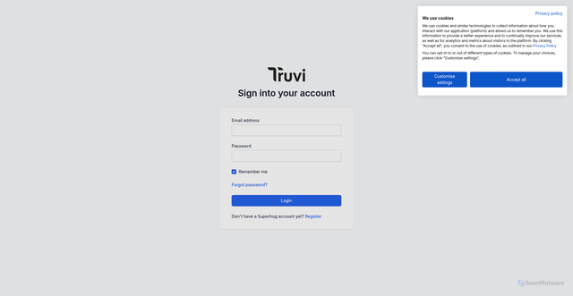 Security scan screenshot of https://my.superhog.com