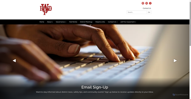 Security scan screenshot of https://www.willowoakfire.gov/