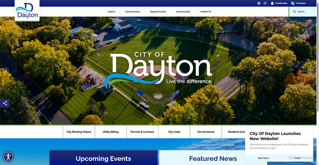 Security scan screenshot of https://www.daytonmn.gov/