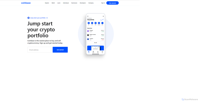Security scan screenshot of https://coinbaseprologis.webflow.io/