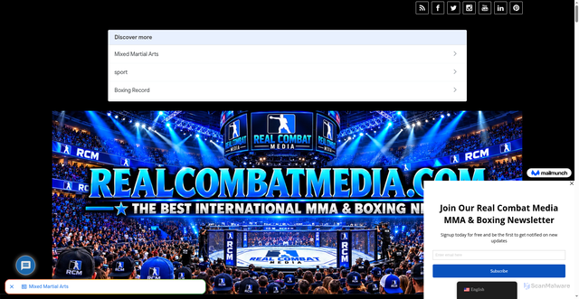 Security scan screenshot of https://realcombatmedia.com/2025/10/questionable-boxing-record-of-mexican-media-executive-jorge-kahwagi/