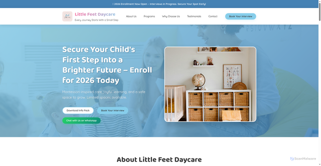 Security scan screenshot of https://fittlefeetdaycare-5bhoyb8slw.edgeone.app/