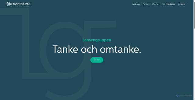 Security scan screenshot of https://lansengruppen.se