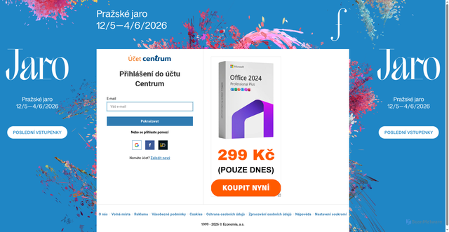 Security scan screenshot of https://mail.centrum.cz