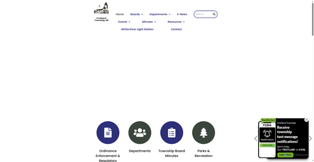 Security scan screenshot of https://fruitlandmi.gov/