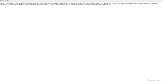 Security scan screenshot of https://1w7axnu8ib.execute-api.us-east-1.amazonaws.com
