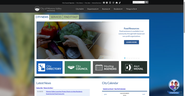Security scan screenshot of https://moval.gov/