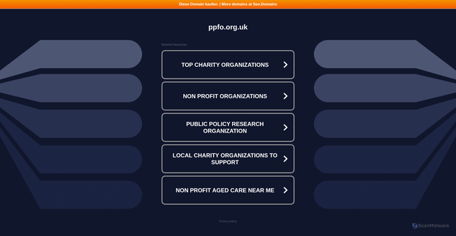 Security scan screenshot of http://www.ppfo.org.uk/