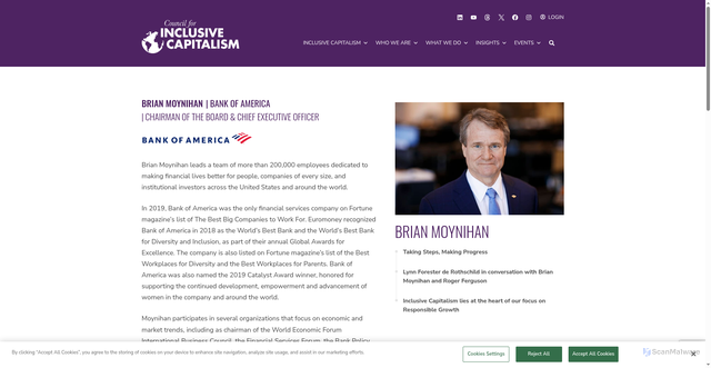 Security scan screenshot of https://www.inclusivecapitalism.com/member/brian-moynihan/