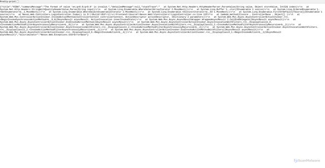 Security scan screenshot of https://ironmountain.nexon.hu