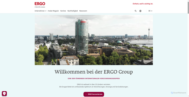 Security scan screenshot of https://ergo.com